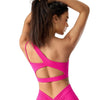 Magic Asymmetric One Shoulder Sports Bra | Breathable Removable Pads - Magic Bra