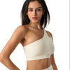 Magic Asymmetric One Shoulder Sports Bra | Breathable Removable Pads - Magic Bra