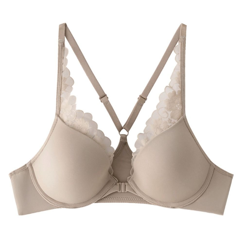 Magic Lace Trim Front Closure Push - Up Bra - Magic Bra