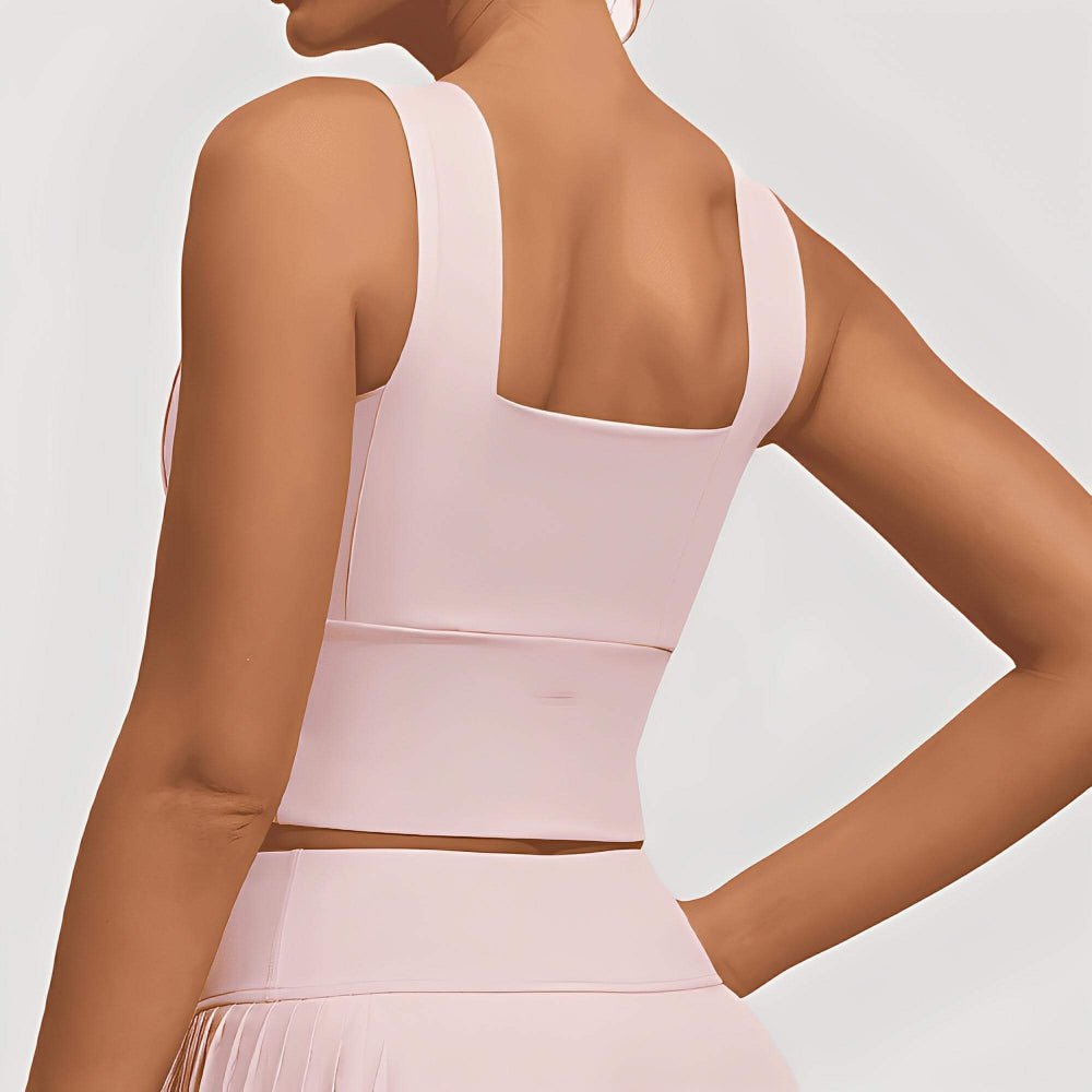 Magic Square Neck Sports Bra | Breathable Activewear with Wide Straps - Magic Bra