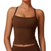 Magic Strappy Built - In Bra Tank Top with Removable Pads | Seamless Support Cami for Yoga & Everyday Wear - Magic Bra