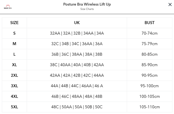 Posture Bra Wireless Lift Up – Magic Bra UK